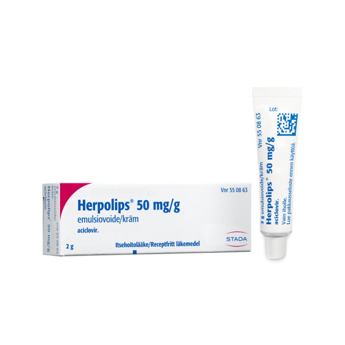 HERPOLIPS emulsiovoide 50 mg/g 2 g kuva 7