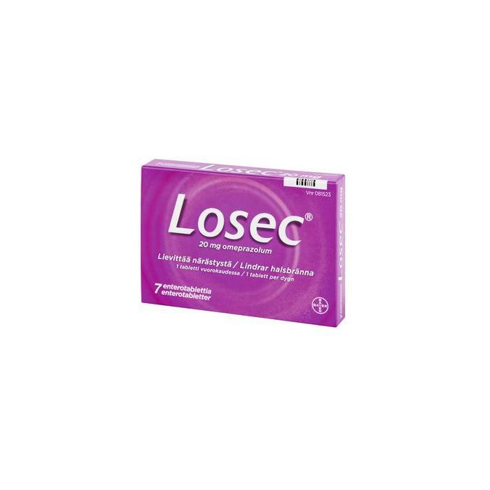 LOSEC enterotabletti 20 mg 7 fol kuva 2