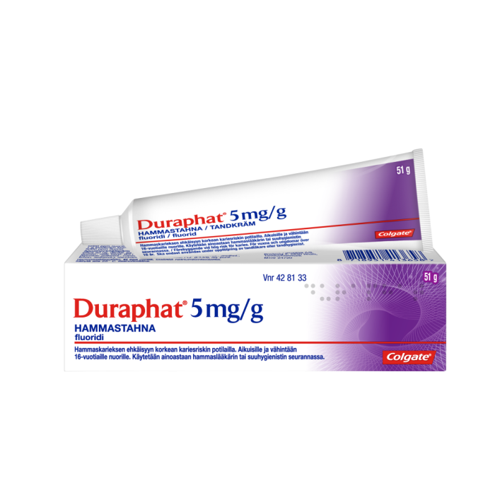 DURAPHAT hammastahna 5 mg/g 51 g kuva 2