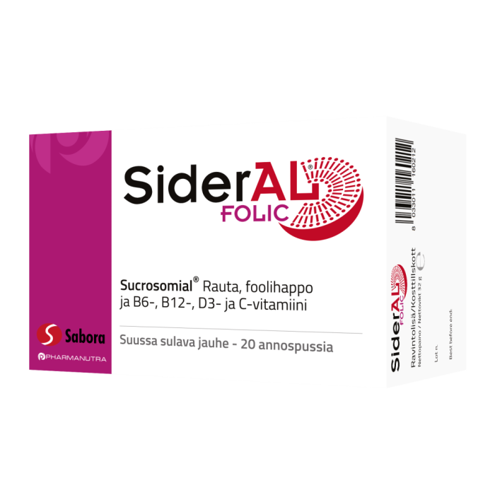 SiderAL Folic 30 mg 20 kpl kuva 5
