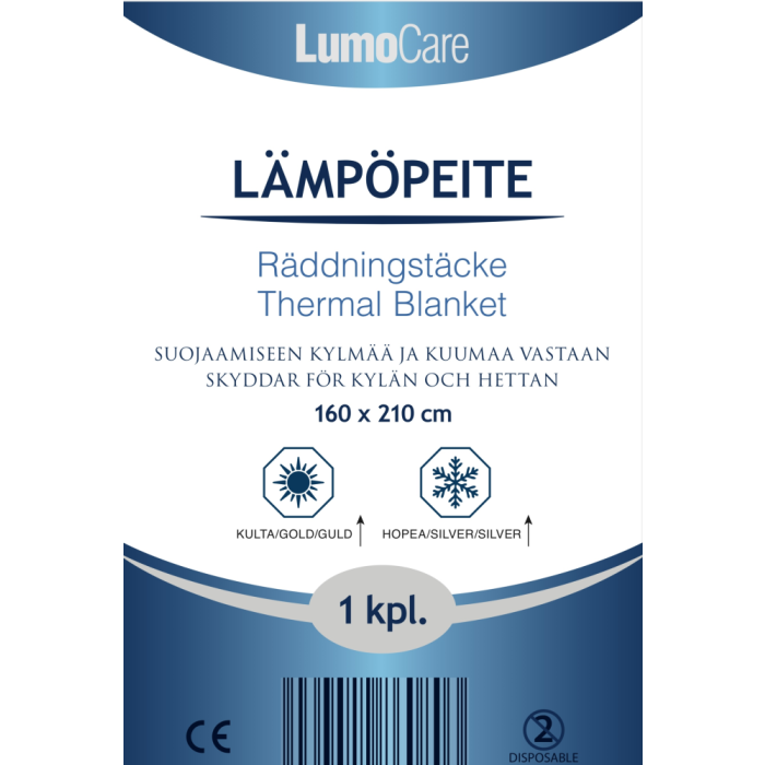 Lumocare lämpöpeite 210cm x 160cm 1 kpl kuva 2