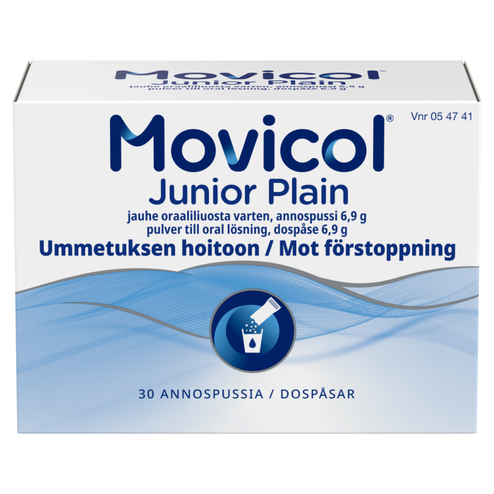 MOVICOL JUNIOR PLAIN jauhe oraaliliuosta varten, annospussi 30 kpl kuva 3