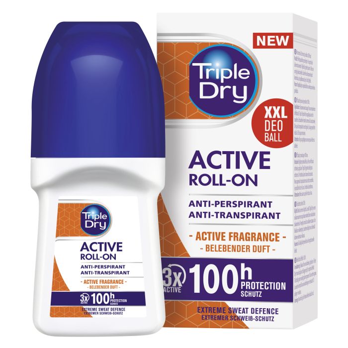 Triple Dry 100h Active Men antiperspirant roll-on tuoksu 50 ml