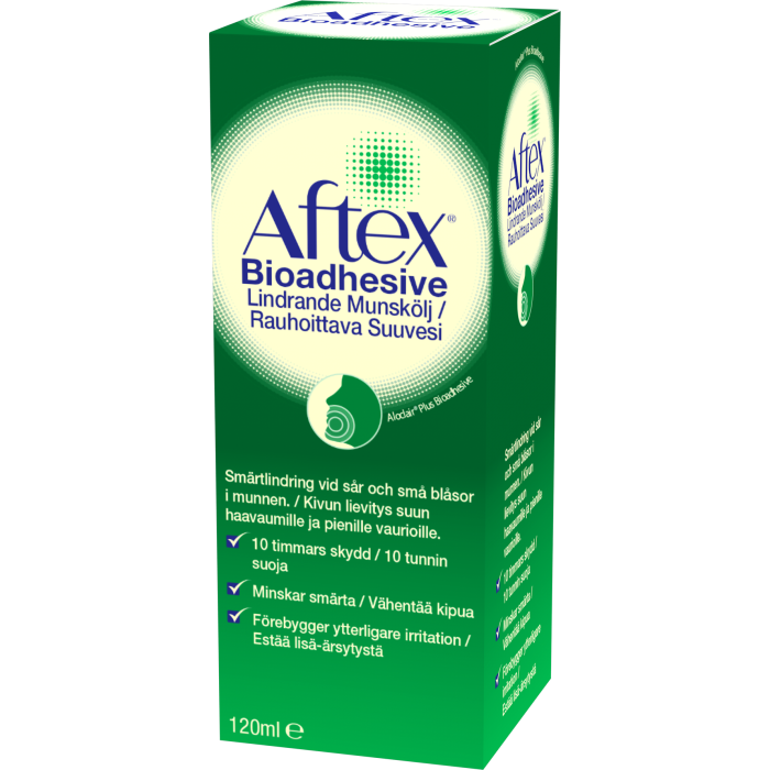 Aftex Bioadhesive Rauhoittava Suuvesi 120 ml kuva 2