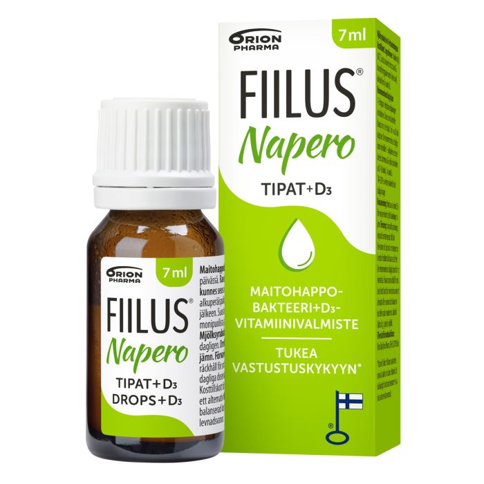 FIILUS Napero +D3 tipat (n. 30 annosta) 7 ML kuva 3