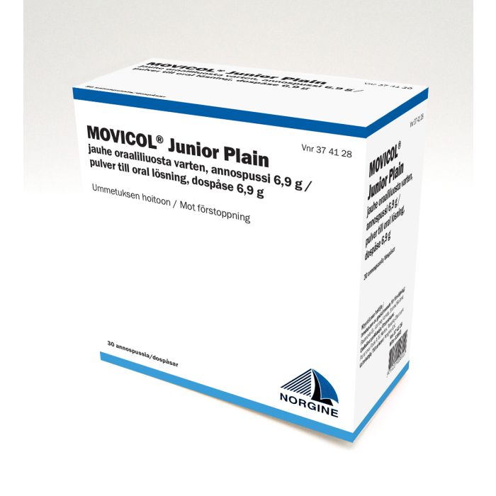 MOVICOL JUNIOR PLAIN jauhe oraaliliuosta varten, annospussi 30 kpl kuva 3