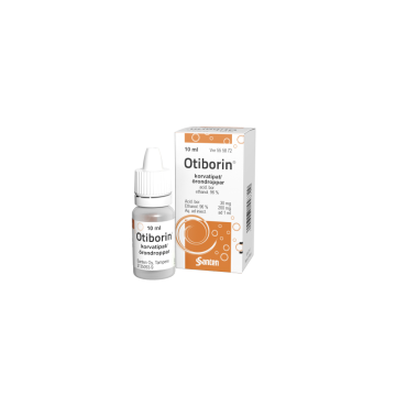 OTIBORIN korvatipat, liuos 30/200 mg/ml 10 ml