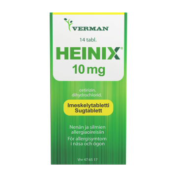 HEINIX imeskelytabletti, puristettu 10 mg 14 fol