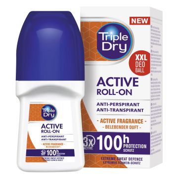 Triple Dry 100h Active Men antiperspirant roll-on tuoksu 50 ml