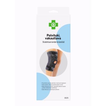 APTEEKKI Polvituki, vakauttava XXL musta 1 kpl