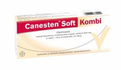 CANESTEN SOFT KOMBI emätinpuikko, kapseli, pehmeä ja emulsiovoide 500 mg + 10 mg/g 1 + 20 g