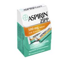 ASPIRIN ZIPP 500 mg rakeet (annospussi)10 kpl
