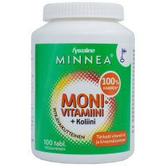 Minnea monivitamiini+koliini 100 tabl