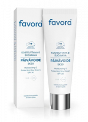 FAVORA KOSTEUTTAVA JA SUOJAAVA PÄIVÄVOIDE SK 30 50 ML