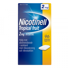 NICOTINELL TROPICAL FRUIT 2 mg lääkepurukumi 96 fol
