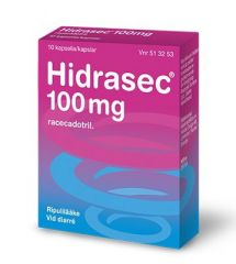 HIDRASEC 100 mg kaps, kova 10 fol